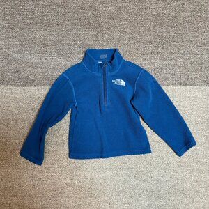 The North Face Cobalt Blue Polartec Fleece Half Zip Toddler Jacket